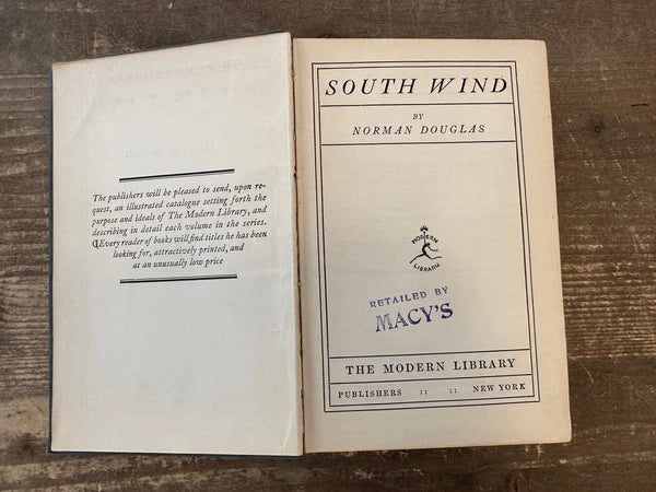 1925 South Wind title page