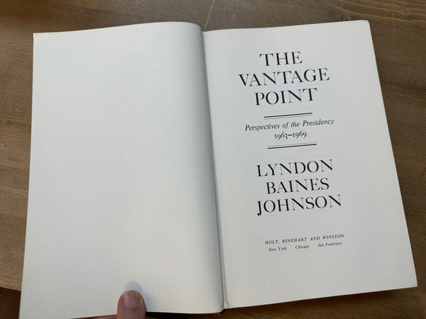 1971 The Vantage Point Book title page