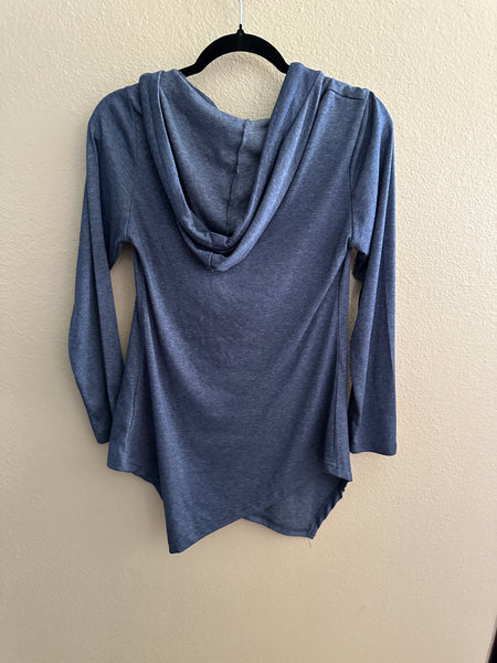 Miagooo Blue Long Sleeve Blouse