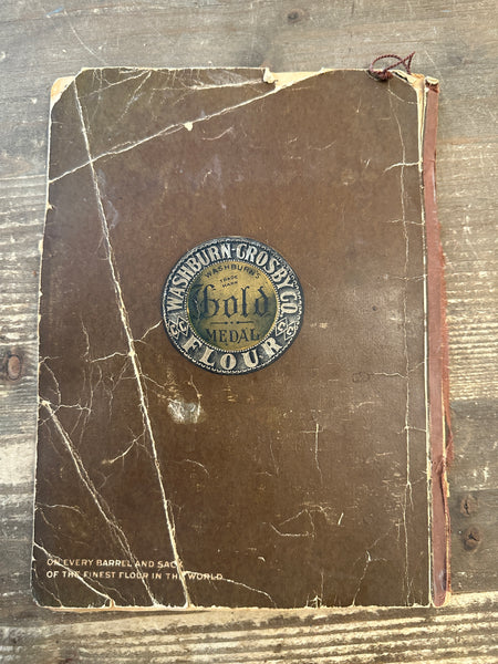 Antique Gold Medal Cookbook back cover