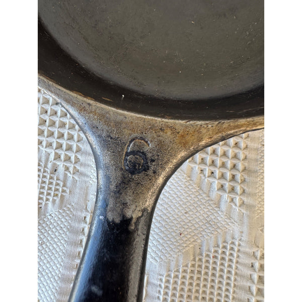 Wagner Ware Sidney Ohio Cast Iron Skillet No 6 Vintage 1940s Cookware 1056X