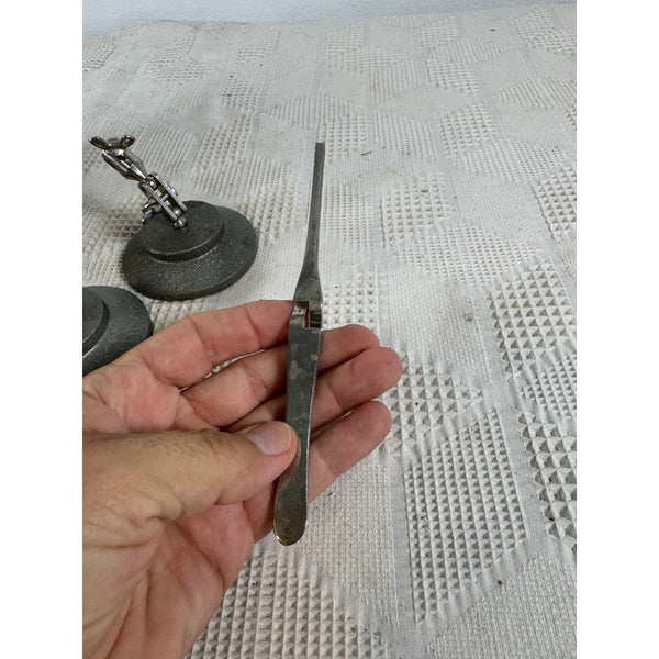HR Superior Peer Third Hand Soldering Stand Pair w Adjustable Clamps and Tweezer