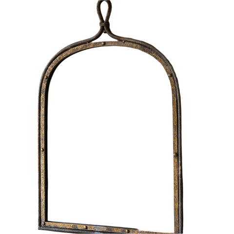 Antique Style Dark Iron Mirror