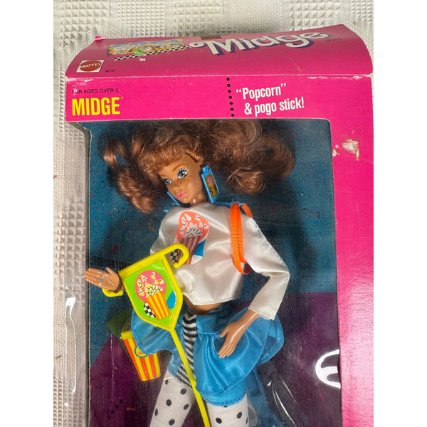 Cool Times Barbie Doll Midge 1990s Mattel Friends Food Fashion Fun 3216 NIB