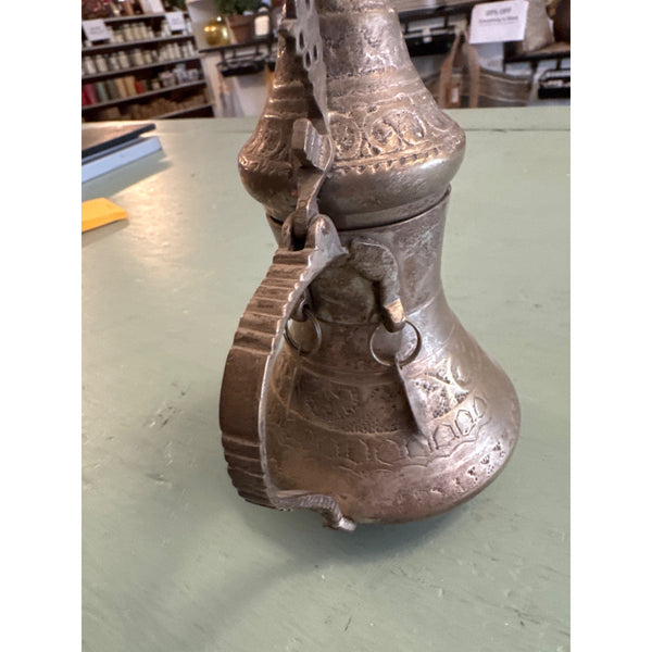 Vintage Ornate Brass Middle Eastern Ewer or Dallah