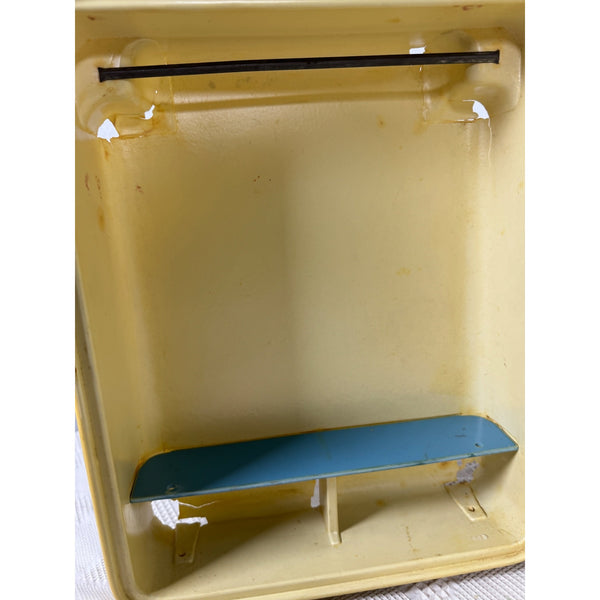 Vintage Barbie & Her Friends Travel Trunk Doll Case Yellow 1965 Shelves Hangers