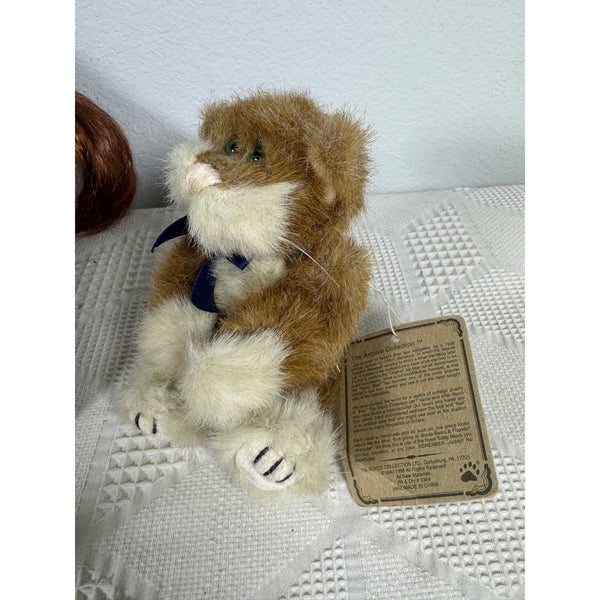 Boyds Bears Yesterdays Child Porcelain Doll "Jamie" With Plush Cat & Kitten Box