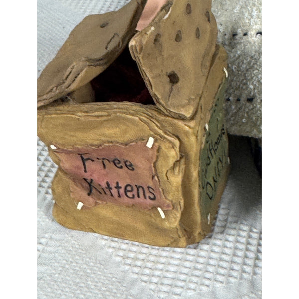 Boyds Bears Yesterdays Child Porcelain Doll "Jamie" With Plush Cat & Kitten Box