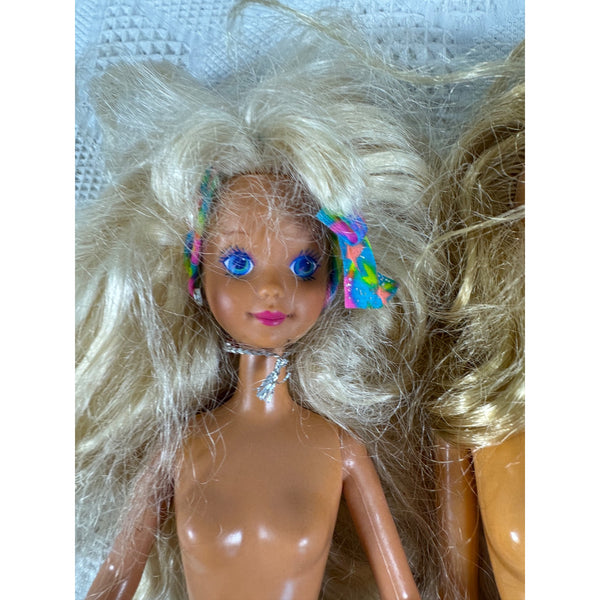 Vintage Barbie Ken Skipper Dolls 1980s to 1990s Lot of 5 Unclothed