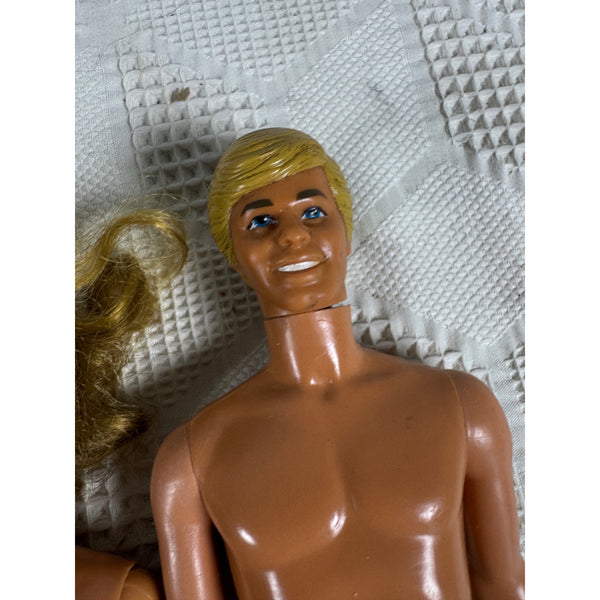 Vintage Barbie Ken Skipper Dolls 1980s to 1990s Lot of 5 Unclothed