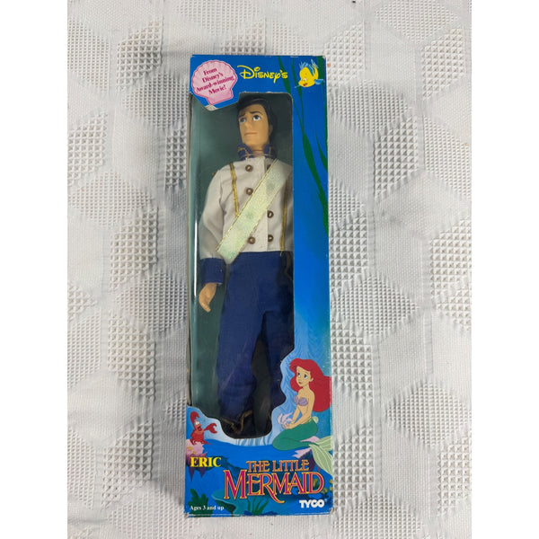 Disney The Little Mermaid Prince Eric Doll Vintage 1991 By Tyco 1808 NIB 