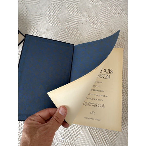 The Works of Robert Louis Stevenson Bonded Leather 1984 Complete and Unabridged