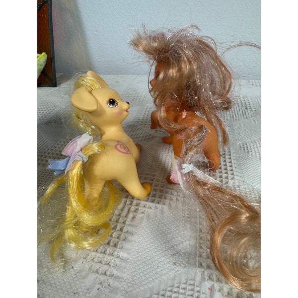 Barbie Vintage Pretty Lovin Pets Pair Candie Puppy and Mandi Puppy Figures 1994