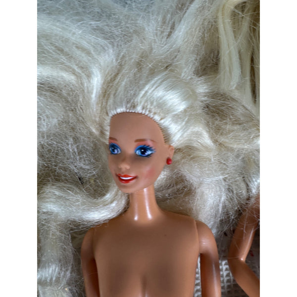 Lot Of 5 Vintage 1980s to 1990s Barbie Dolls w Blonde Hair No Clothing Mold 1966
