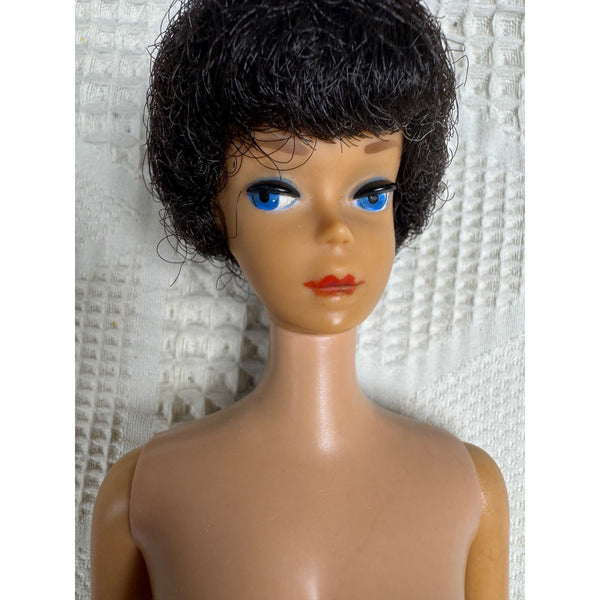 Original Barbie MCMLVIII Brunette Bubble Cut Hair Vintage Mattel 1960 Japan