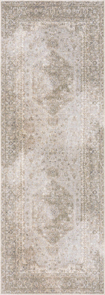 Gael Cream Washable Area Rug runner