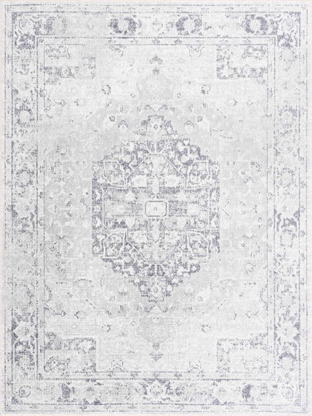 Akram Cream & Antrasit Washable Area Rug rectangle