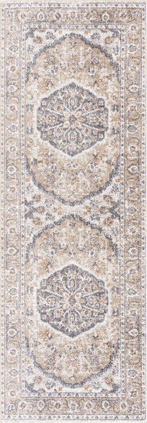 Beige Hiti Washable Area Rug runner