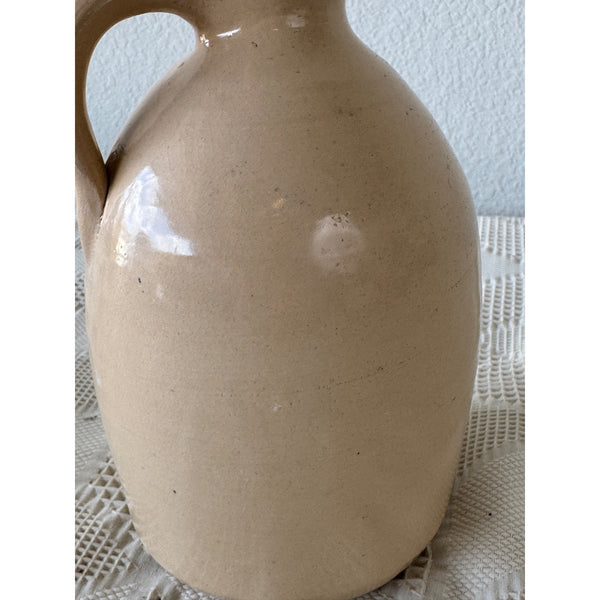 PR Storie Pottery Co Vintage Jug w Handpainted Barn Scene 1989 Marshall Texas