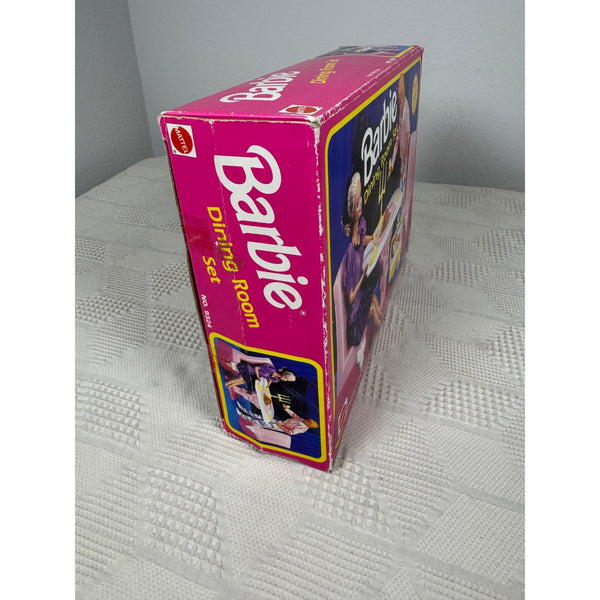Barbie Dining Room Set Mattel 9324 Vintage 1990s Doll Furniture Accessories Pink NIB