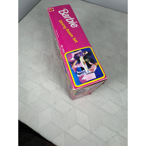 Barbie Dining Room Set Mattel 9324 Vintage 1990s Doll Furniture Accessories Pink NIB