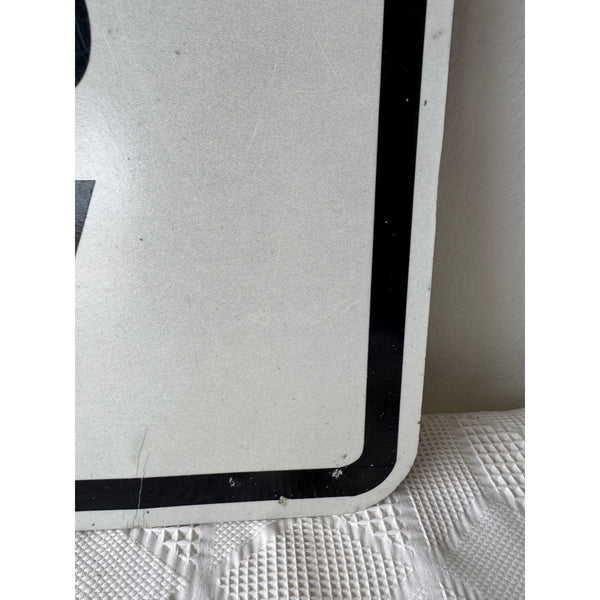 Vintage Compact Cars Only Metal Parking Sign Black and White Design 18 Inch