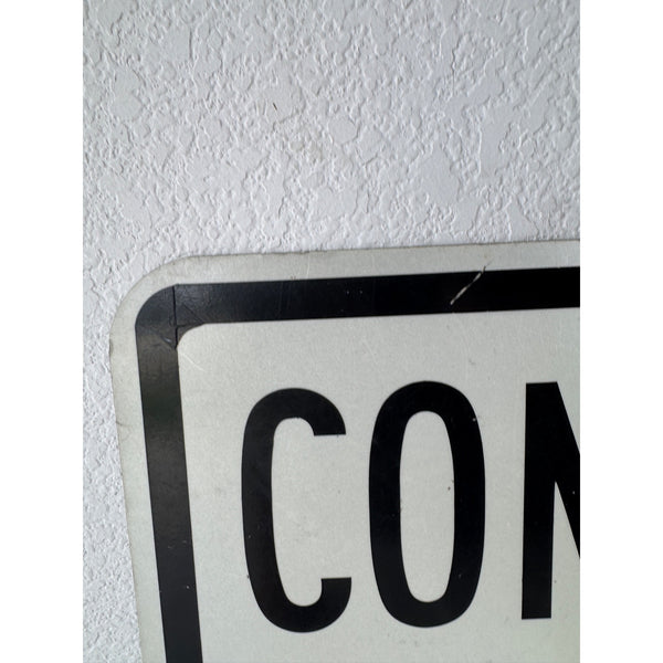 Vintage Compact Cars Only Metal Parking Sign Black and White Design 18 Inch