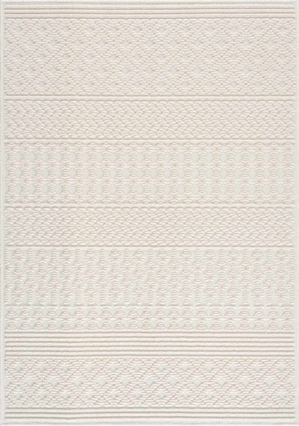 Drago White Washable Area Rug rectangle