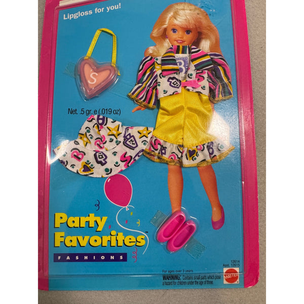 Stacie Party Favorites Fashions Lipgloss Outfit Doll Set Mattel 1994 NWB