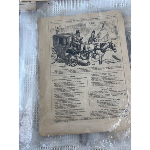 Set of 8 Vintage Punch Weekly Satire Magazines British Collectible Ephemera