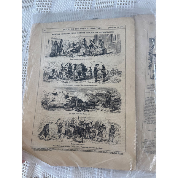 Set of 8 Vintage Punch Weekly Satire Magazines British Collectible Ephemera