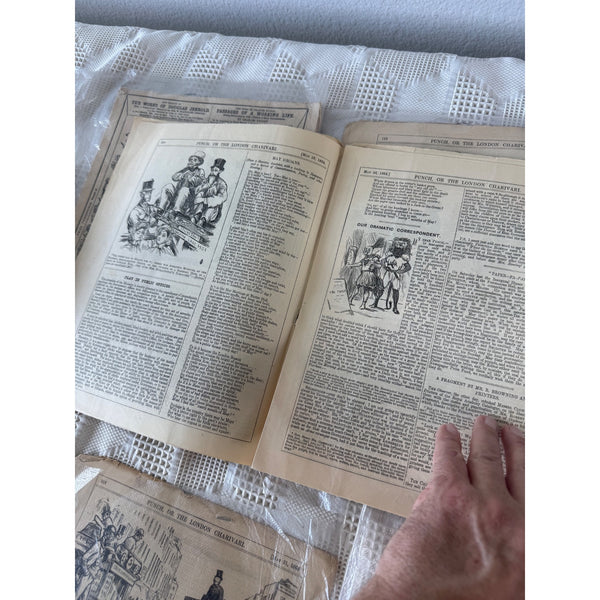 Set of 8 Vintage Punch Weekly Satire Magazines British Collectible Ephemera