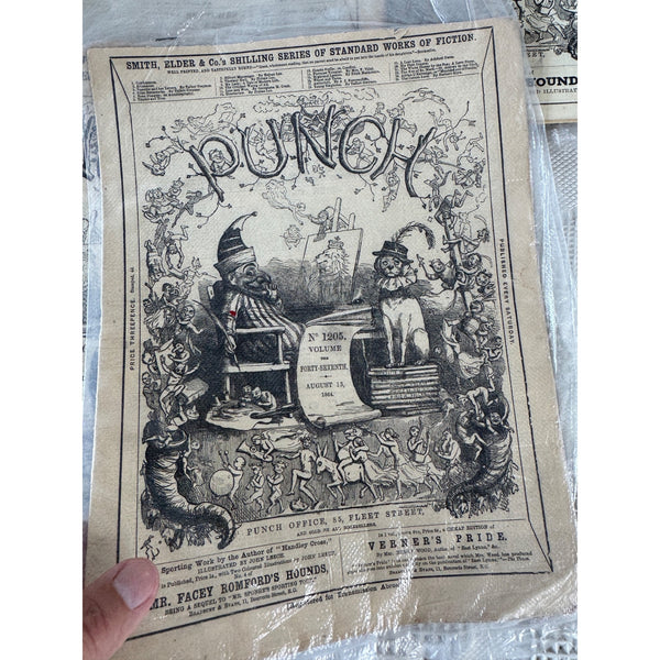 Set of 8 Vintage Punch Weekly Satire Magazines British Collectible Ephemera