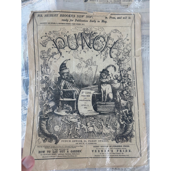 Set of 8 Vintage Punch Weekly Satire Magazines British Collectible Ephemera