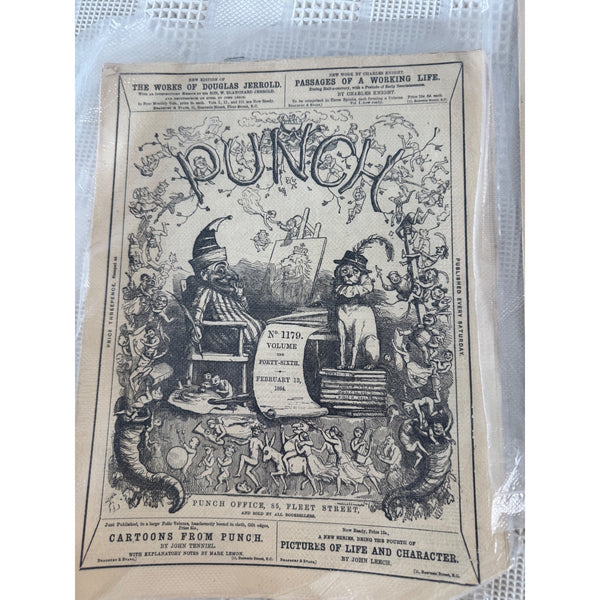 Set of 8 Vintage Punch Weekly Satire Magazines British Collectible Ephemera