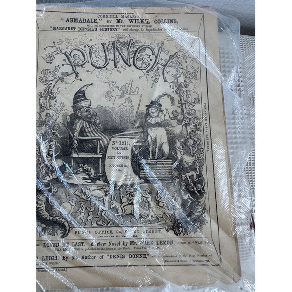 Set of 8 Vintage Punch Weekly Satire Magazines British Collectible Ephemera