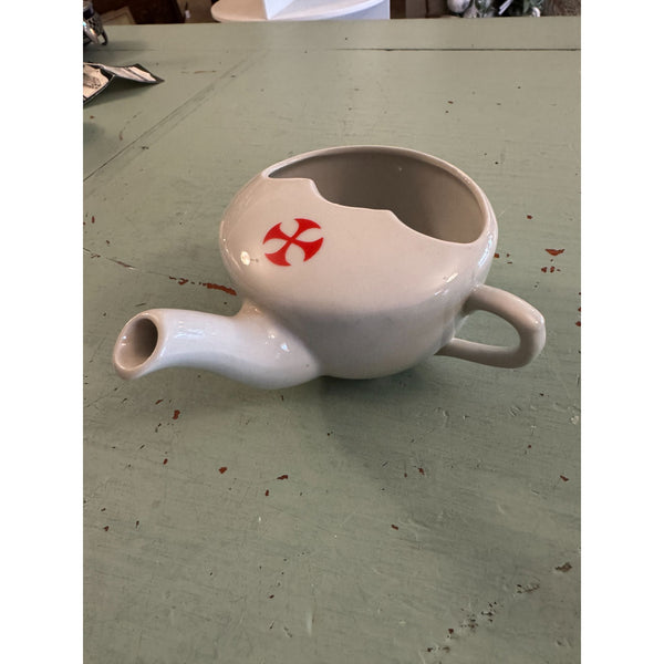 Vintage 1930s English Pap Boat Invalid Feeder