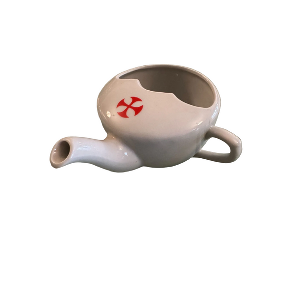 Vintage 1930s English Pap Boat Invalid Feeder