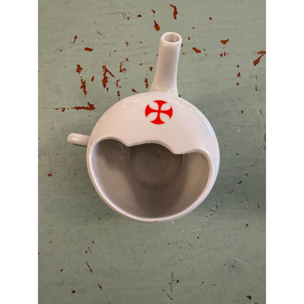 Vintage 1930s English Pap Boat Invalid Feeder