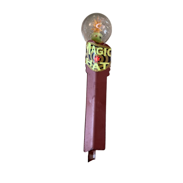 Magic Hat Brewing Company Beer Tap Handle Retro Collectible w Sparkle Globe Top