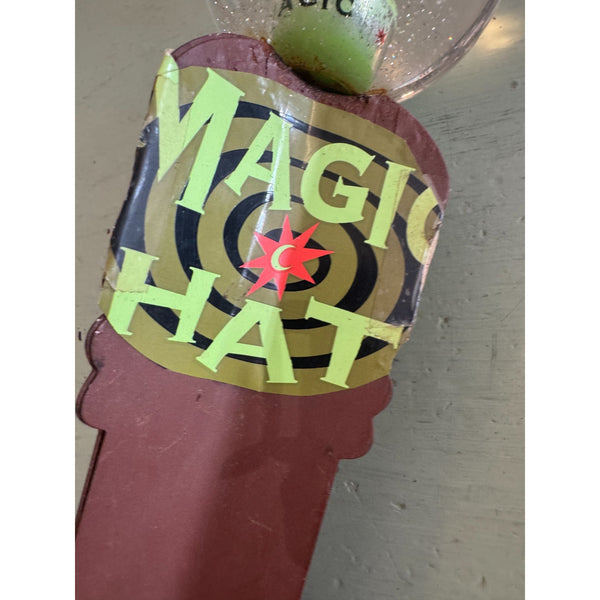 Magic Hat Brewing Company Beer Tap Handle Retro Collectible w Sparkle Globe Top