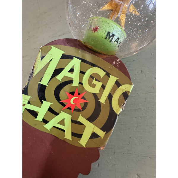 Magic Hat Brewing Company Beer Tap Handle Retro Collectible w Sparkle Globe Top