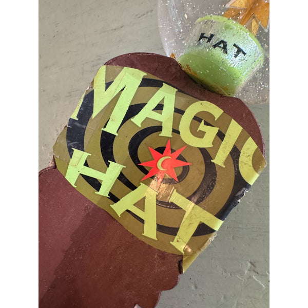 Magic Hat Brewing Company Beer Tap Handle Retro Collectible w Sparkle Globe Top