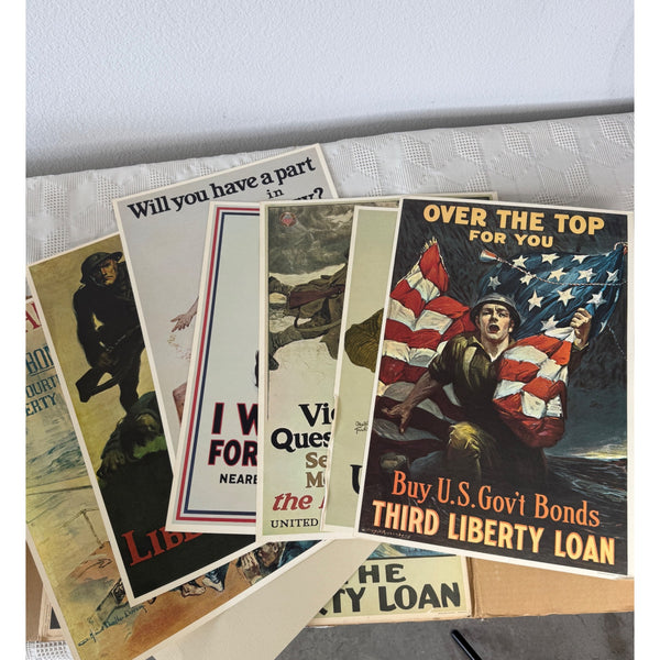 World War I Poster Portfolio by LIFE Editors 8 Reprints U S Americana prints 1964