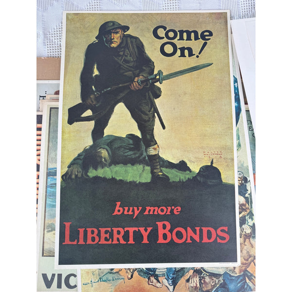 World War I Poster Portfolio by LIFE Editors 8 Reprints U S Americana prints 1964