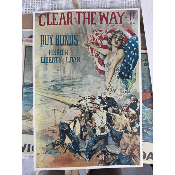 World War I Poster Portfolio by LIFE Editors 8 Reprints U S Americana prints 1964