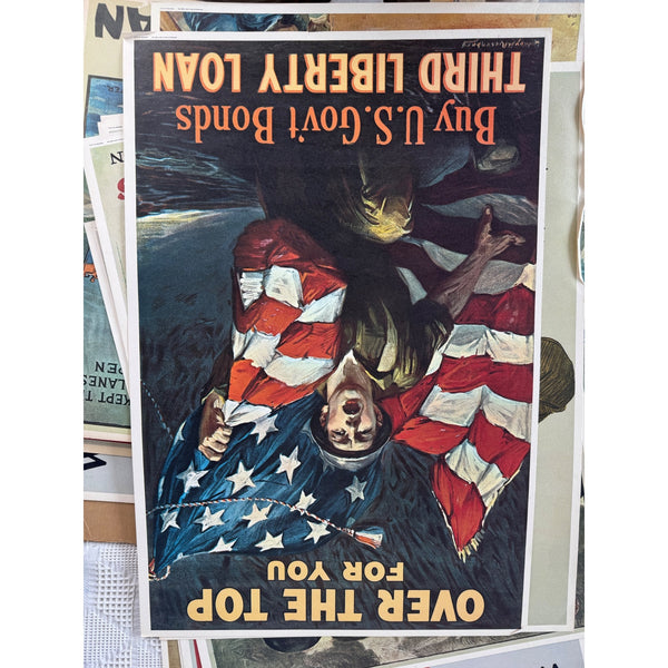 World War I Poster Portfolio by LIFE Editors 8 Reprints U S Americana prints 1964