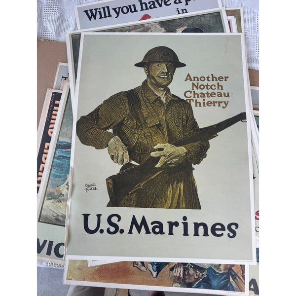 World War I Poster Portfolio by LIFE Editors 8 Reprints U S Americana prints 1964