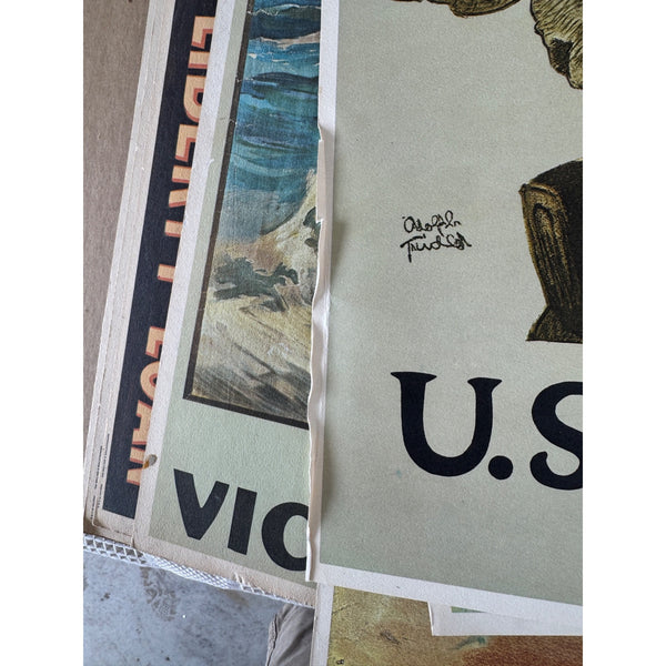 World War I Poster Portfolio by LIFE Editors 8 Reprints U S Americana prints 1964
