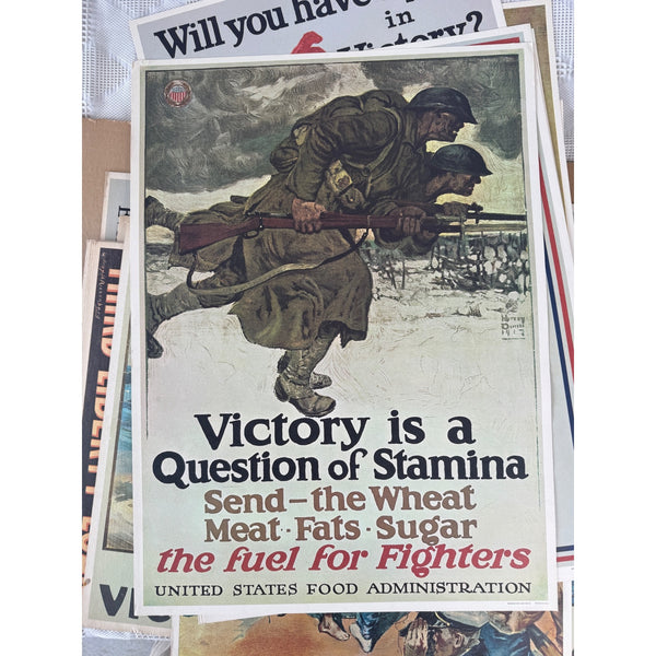 World War I Poster Portfolio by LIFE Editors 8 Reprints U S Americana prints 1964